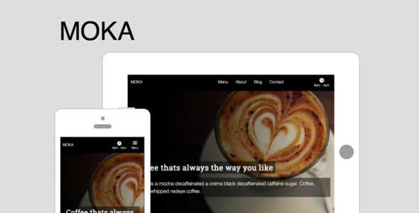 自适应 Moka HTML5静态网站模版-蟹程序