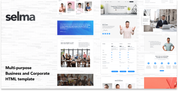 Selma – 企业公司网站HTML模板-蟹程序