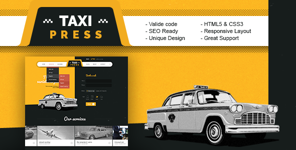 TaxiPress 出租车公司 HTML5模板-蟹程序