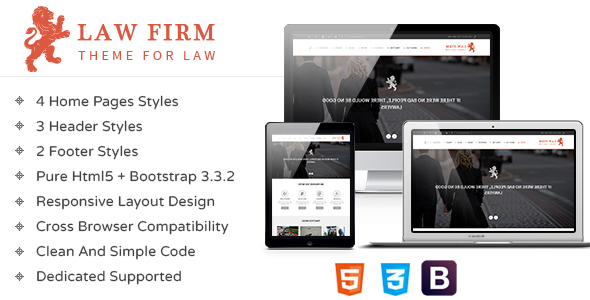 Law Firm – 响应式法律 HTML 模板-蟹程序