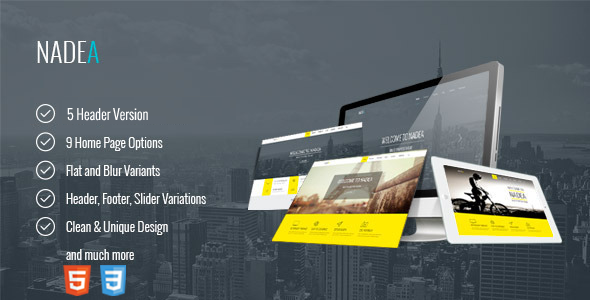 Nadea – 响应式多用途HTML5模板-蟹程序