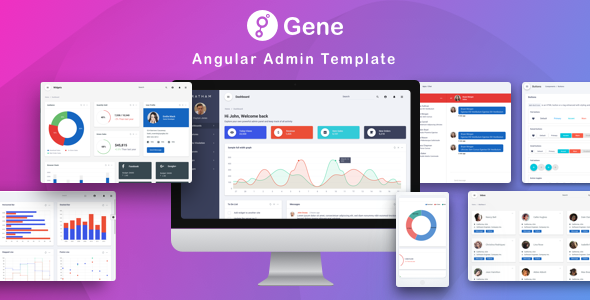 Gene v1.0 – 材料设计Angular 5管理模板[失效]-蟹程序