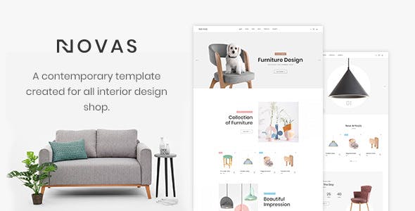 Novas – 家具店工艺品HTML5模板-蟹程序