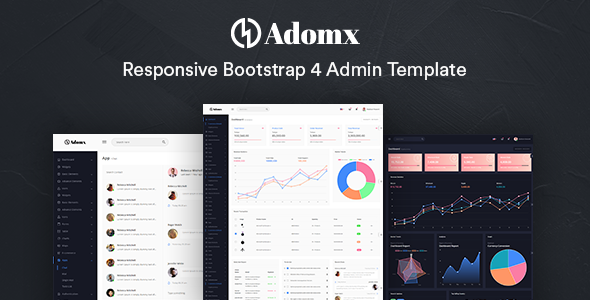 Adomx – 响应式 Bootstrap 4 后台模板 – v1.0.1-蟹程序