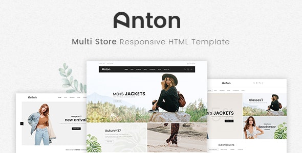 Anton – 多商店响应式HTML模板-蟹程序