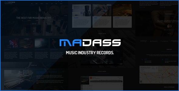 Madass – 音乐行业音乐节乐队网站HTML模板-蟹程序