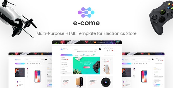 E-come – 电子商店的多用途HTML模板 – v1.0-蟹程序