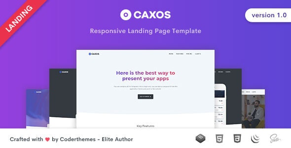 Caxos – 多用途企业商务着陆页HTML模板-蟹程序
