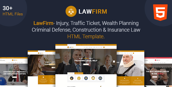 Law Firm – 律师事务所金融保险行业html5模板-蟹程序