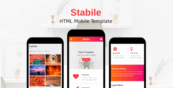 Stabile – 超级简约移动手机版HTML模板-蟹程序