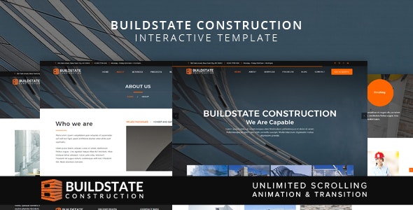 Buildstate – 建筑公司施工单位网站HTML5模板-蟹程序