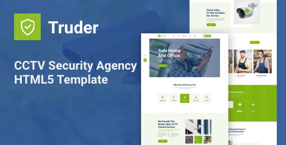 Truder – 闭路监控安全服务机构网站HTML模板-蟹程序