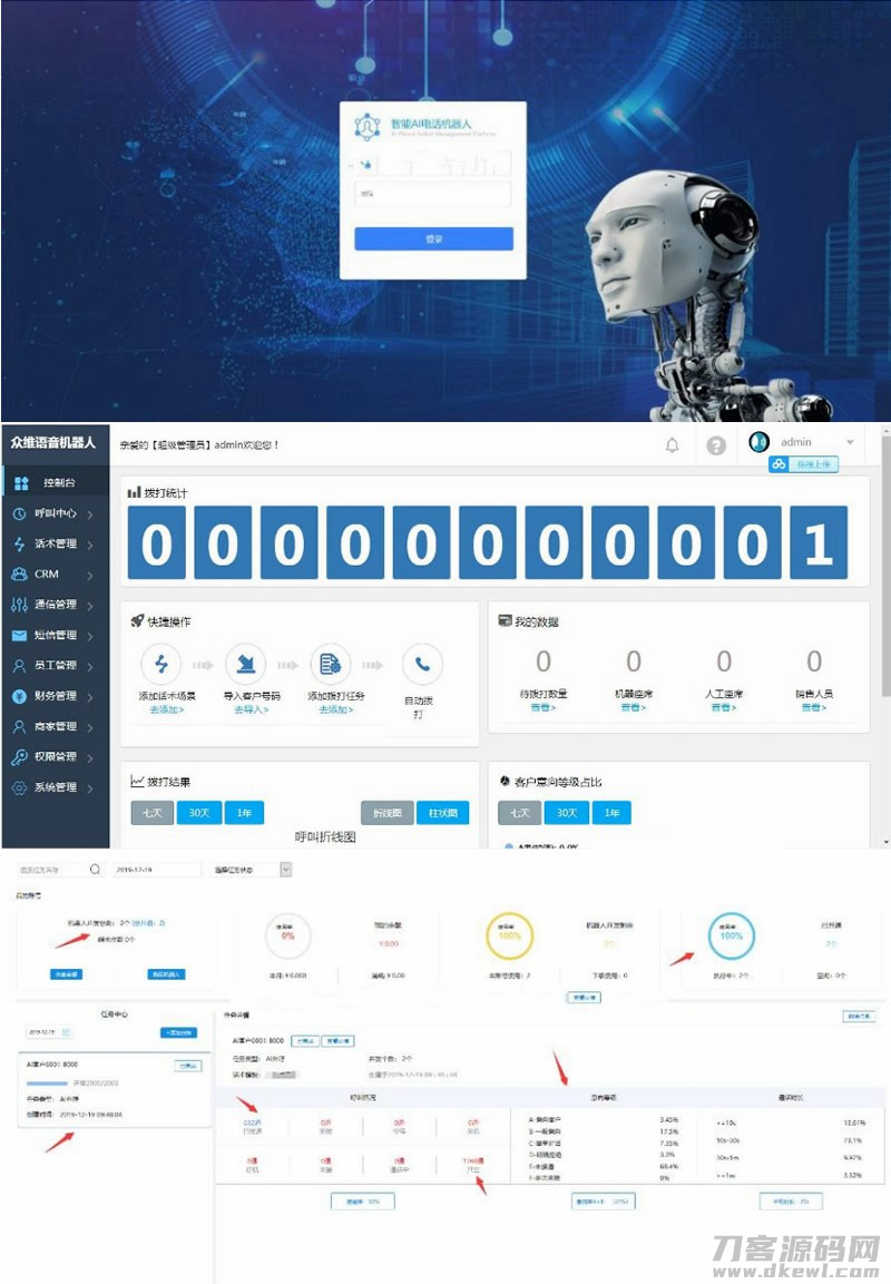 2021-05-11【电销语音机器人】完整版源码含安装教程 价值4800最新接单运营版-蟹程序