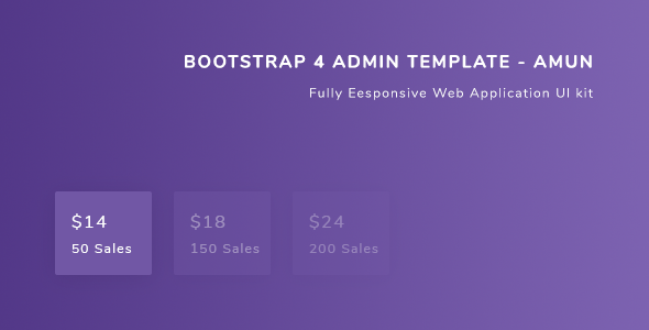 Bootstrap 4 Admin Template – 后台管理模板-蟹程序