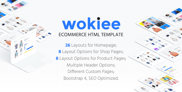 Wokiee – 电商 HTML 模板-蟹程序