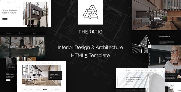 Theratio – 室内装修设计建筑施工网站HTML5模板-蟹程序