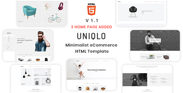 Uniqlo – 极简eCommerce电商HTML模板 – v2.0.1-蟹程序