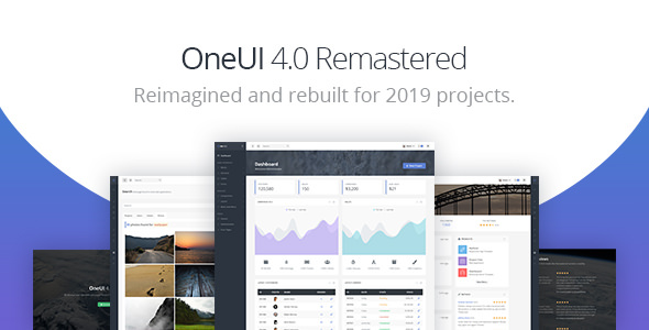 OneUI – Bootstrap 4 后台管理仪表板HTML5模板 – v5.7-蟹程序